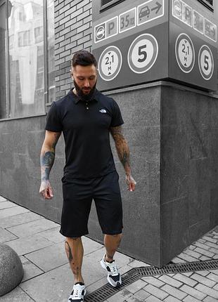 Чорне поло чоловіче the north face s-3xl