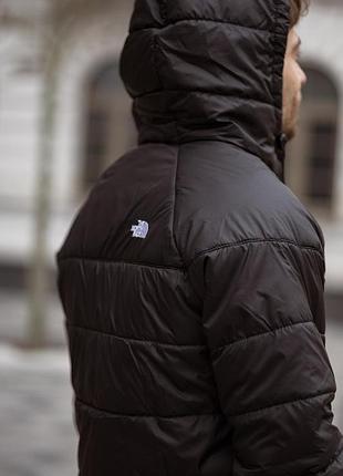 The north face черная демисезонная куртка s-5xl