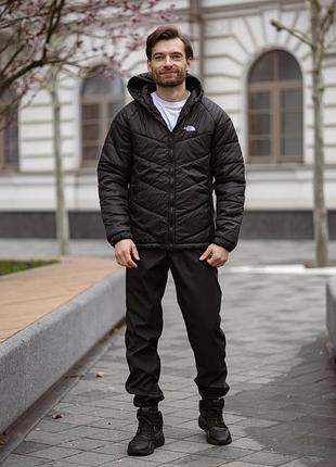 The north face куртка демисезонная черная s-5xl
