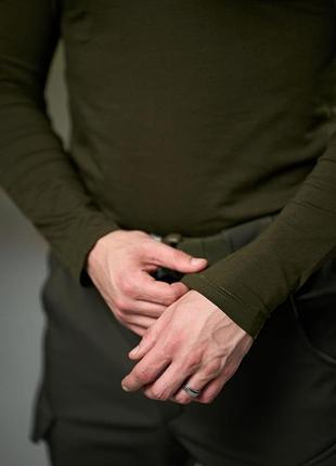 Хаки лонгслив мужской intruder s-3xl демисезонный