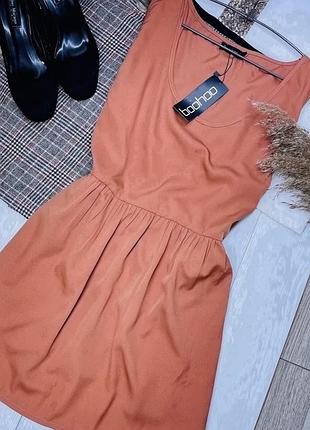 Нова теракотова блуза boohoo xxl блуза великого розміру з відрізною талією блуза батал