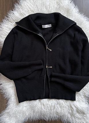 Джемпер светр зип двойной замок стиль zara
