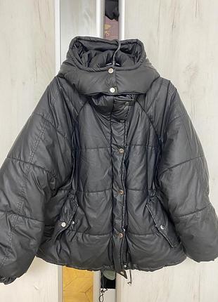 Пуховик  великий розмір оверсайз