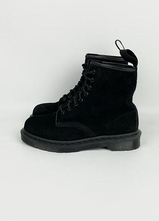Черевики dr. martens 1460 mono soft buck black leather womens оригінал
