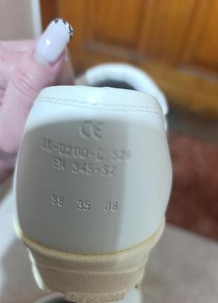 Сабо sika flex шкіряні білі 38 розмір 2