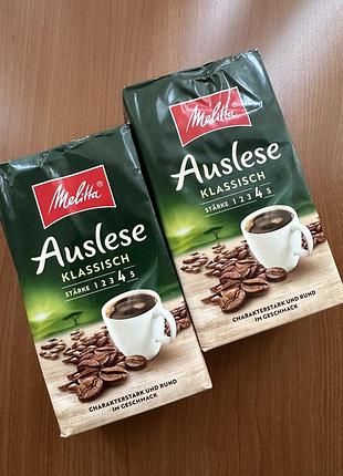 Мелена натуральна кава melitta auslese klassisch 500 г німеччина