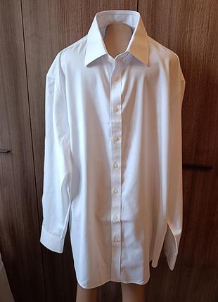 Рубашка мужская charles tyrwhitt pp 18/37in - 46 белоснежная/ коттон
