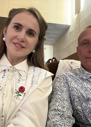 Накладний комірець для жінок, білий з вишивкою
