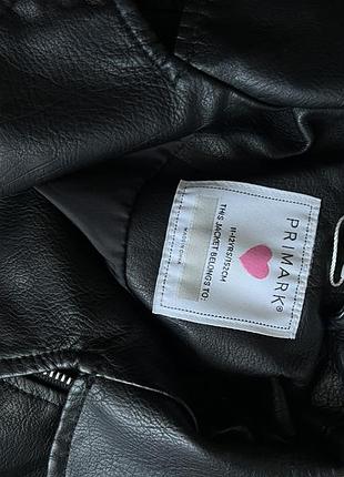 Куртка  primark чорна екошкіра 2