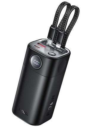 Портативное зу power bank hoco q59 chispeante pd65w with cables 20000 mah