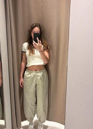 Жіночі брюки zara літні в клітинку, розмір m