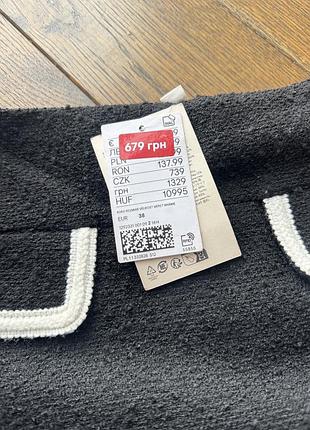 Міні-спідниця жіноча h&m чорна 3