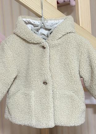 Куртка дитяча zara teddy бежева