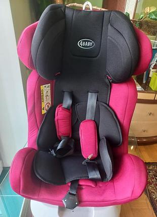 Автокрісло 4baby 15-36 кг малиново-чорне
