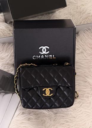Сумка chanel classic flap mini bag 20 черный есть