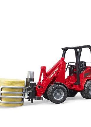 Машинка іграшкова. міні-навантажувач schaffer compact 2630 з аксесуарами (коробка 16x38x19 см)