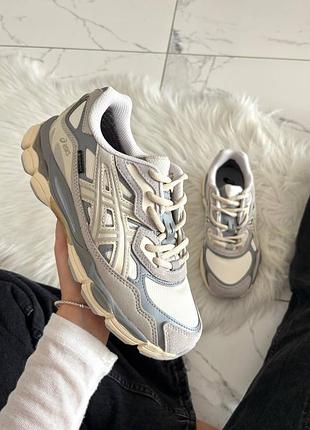 Asics gel-nyc cream oyster grey gore-tex termo