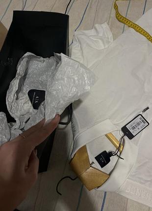 Чоловіче поло armani exchange біле 5
