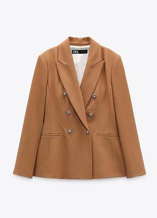 Жіночий піджак zara бежево-коричневий