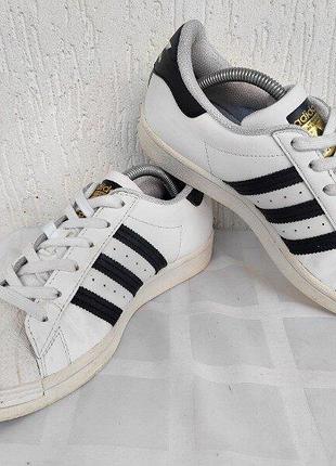Кроссовки кожанние adidas superstar р.36-36.5