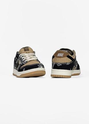 Nike sb dunk low x travis scott beige/black 2