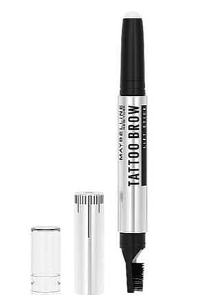 Воск-стик для фиксации и ламинирования бровей maybelline new york tattoo brow lift stic #00 clear новый