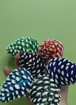 Новорічні іграшки шишки , ручна робота