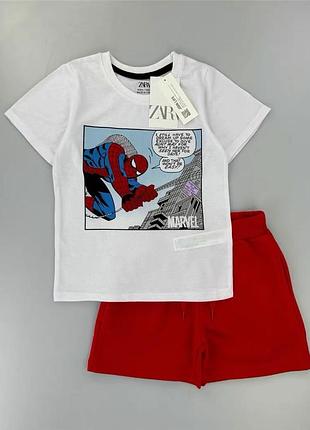 Костюм zara для хлопчика супергерої marvel людина-павук