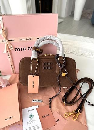 Miu miu brown 22x12x8
