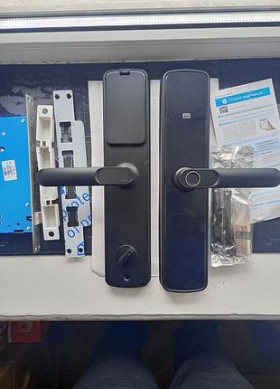 Розумний замок ttlock з bluetooth, відбитком пальця та pin-кодом, чорний