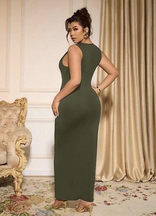 Обтисла довга сукня shein xl 3