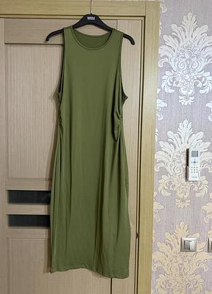 Обтисла довга сукня shein xl 4