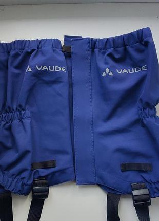 Бахилы детские one size (1az) vaude синего цвета на липучке