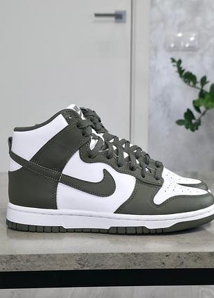 Шкіряні кросівки nike dunk оригінал