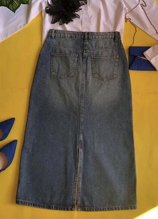 Джинсова спідниця maxi розмір 40l primark нова 4