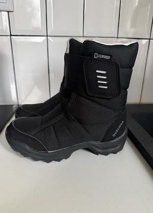 Зимові черевики quechua (decathlon, франція) 🖤  розмір: 31 довжина устілки: 20 см