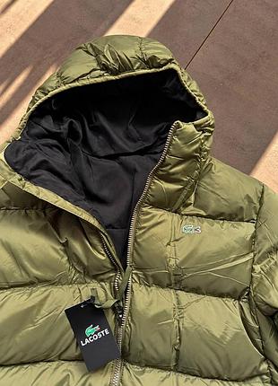 Мужской двухсторонний пуховик lacoste 8