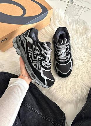 Asics gel-nyc black silver graphite gore-tex хутро 3