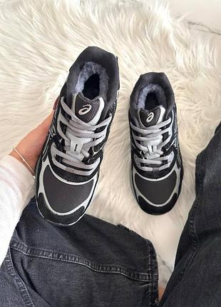 Asics gel-nyc black silver graphite gore-tex хутро 4