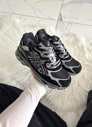 Asics gel-nyc black silver graphite gore-tex хутро 5