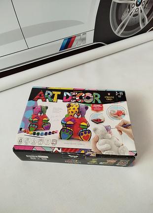 Новий набір для творчості danko toys «art decor» (ведмедик)