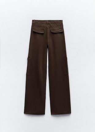 Джинси zara, шоколадного кольору 2