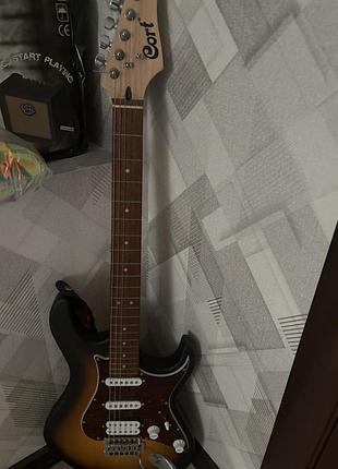 Cort g110 open pore sunburst електрогітара 6