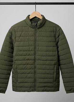 Куртка стьобана чоловіча jack & jones утеплена зелена