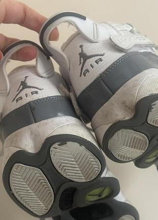 Кросівки air jordan шкіряні біло-сірі