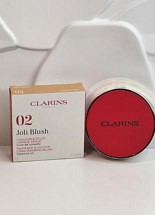 Clarins joli blush — рум’яна 02 cheeky pink, 5 г
