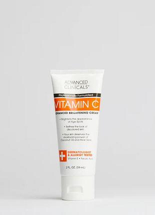 Крем для тела с витамином с advanced clinicals vitamin c advanced brightening cream