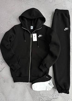 Костюм nike зима: зіп худі-штани