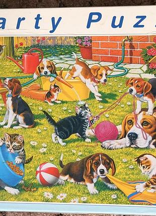 Пазли party puzzle з тваринами на 200 деталей