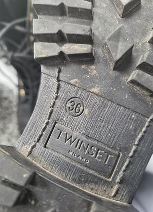 Ботінки twin set італія шкіряні 36 8